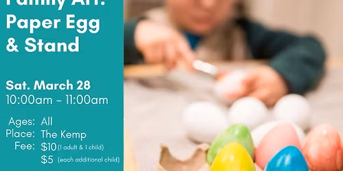 Family Art: Painted Paper Egg & Stand