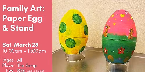 Family Art: Painted Paper Egg & Stand