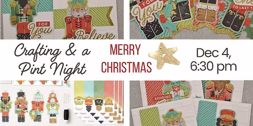 Crafting & a Pint- Holiday Gift Tags