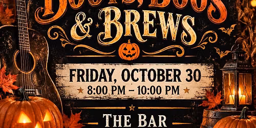 Boots, Boos & Brews at The Bar with Misty & Vince Acoustic
