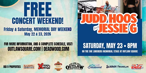 Summer Kickstart Free Concert Weekend w\/JUDD HOOS featuring JESSIE G
