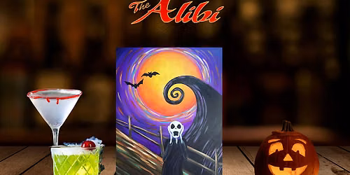 Nightmare Before Christmas Paint & Sip at The Alibi