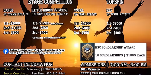 Hmong National Memorial Day Festival 2026