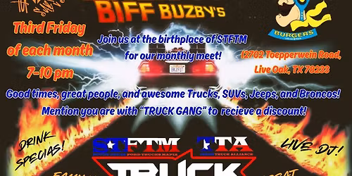 2025 TRUCK GANG BIFF BUZBY'S FRIDAY NIGHT CRUISE-IN! 