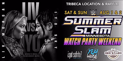 WWE SummerSlam Watch Party & Raffle Slam Weekend in Tribeca NYC