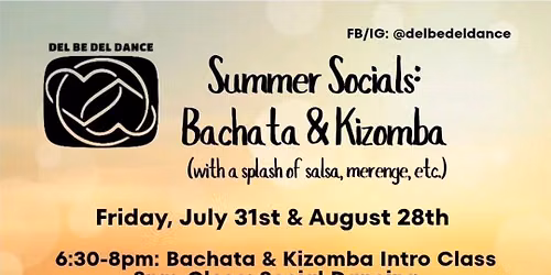 Bachata and Kizomba Social (plus introductory combo class)