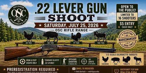 OSC .22 Lever Gun Shoot 
