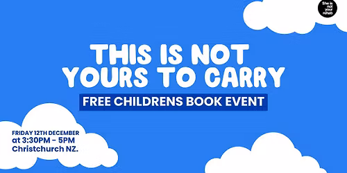 This Is Not Yours to Carry FREE Book Event
