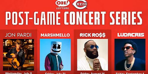 Cincinnati Reds vs. Milwaukee Brewers (Post Game Concert by Ludacris)
