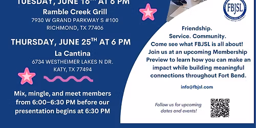 Prospective Member Social & Information Night!