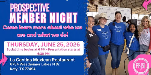Prospective Member Social & Information Night!