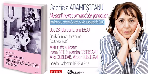 Gabriela Adame\u0219teanu la Book Corner Librarium