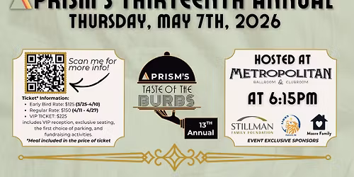 PRISM 13th Annual Taste of the 'Burbs
