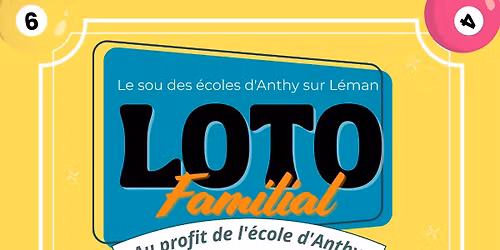 LOTO du Sou des \u00e9coles d\u2019Anthy