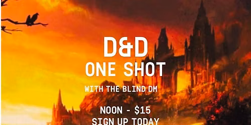 D&D One Shot with The Blind DM
