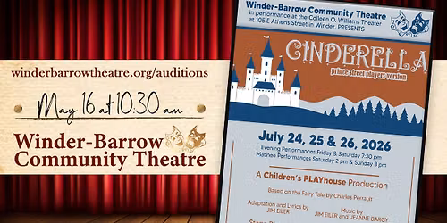 CINDERELLA, Prince Street Players Version at WBCT