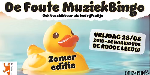 De Foute Muziekbingo, zomer editie | Zuid- Scharwoude
