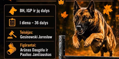 Lietuvos Universaliojo \u0161uns \u010dempionatas "Rudens Taur\u0117"