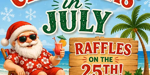 Christmas in July kids raffles 