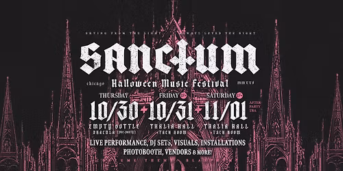 SANCTUM FEST 2025 - Lebanon Hanover, Martin Dupont + more