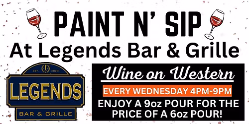 PAINT N' SIP AT LEGENDS