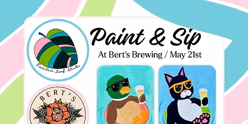 Paint & Sip at Bert\u2019s Brewing
