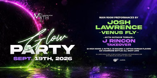 Saturday Night at Myth Nightclub - Glow Party | 09.19.26
