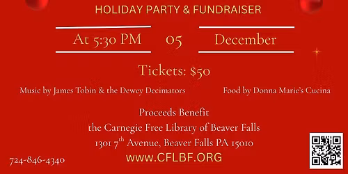 Our Annual Novel Noel Holiday Party & Fundraiser