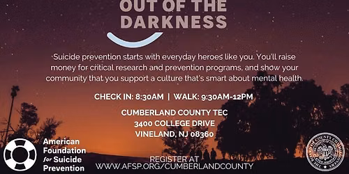 Cumberland County "Out of the Darkness" Suicide Prevention Walk