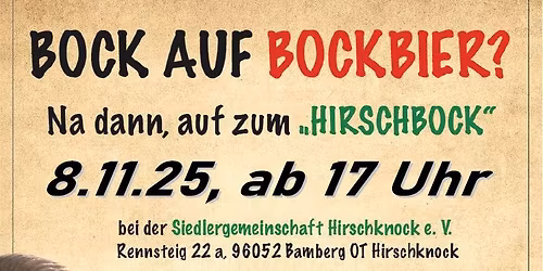 "HIRSCHBOCK 4" Bockbierfest