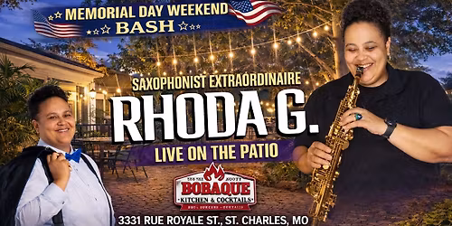 Rhoda G live on the patio 