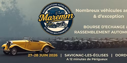 Grande Bourse d\u2019\u00c9change & Rassemblement Automobile \u2013 MAREMM 2026