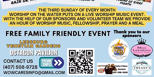 MAY \u2022 WORSHIP ON THE WATER 