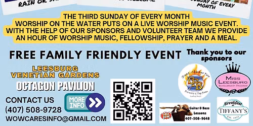 MAY \u2022 WORSHIP ON THE WATER 