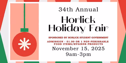 34th Annual Horlick Holiday Craft Fair