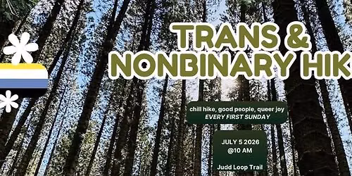 Trans & Nonbinary Hike Judd Loop Trail Edition