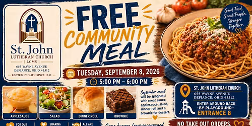 St. John Lutheran Church Free Community Meal