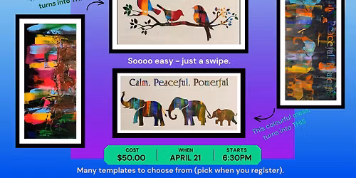 Squeegee Paintings at the Loghouse Pub!