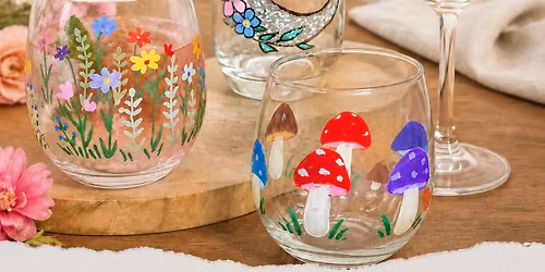 Beverage glass painting and\/or perfume\/cologne make & take at Bowers Harbor Vineyards-Traverse City