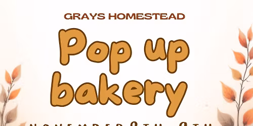Pop up bakery