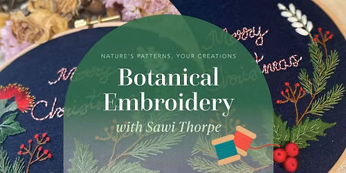 Christmas Botanical Embroidery
