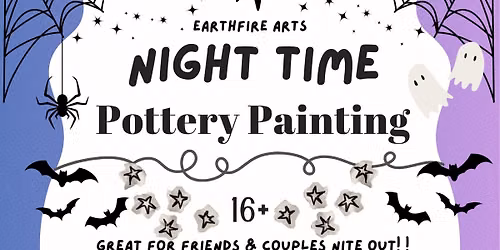 Night Time Pottery Painting