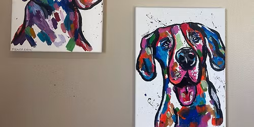 Colorful Pet Portrait Sip & Paint: Paper Moon Vineyards