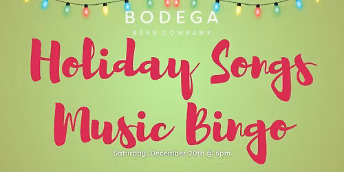 Holiday Songs Music Bingo