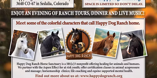 Happy Dog Ranch Concert Fundraiser \u2014 Happy Dog Ranch