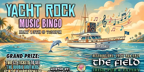 YACHT ROCK MUSIC BINGO