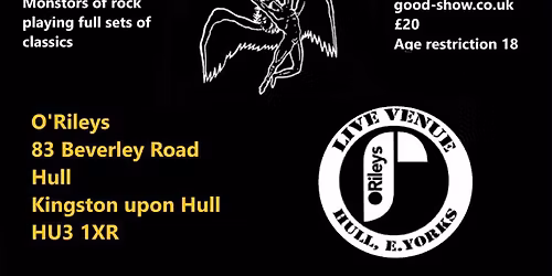 Monsters of Rock - Purple, Sabbotage & Lead Zeppeling at O'Rileys