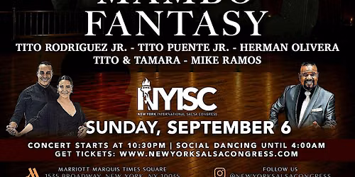 Sunday Night Concert: Gilberto Santa Rosa \u2013 Mambo Fantasy