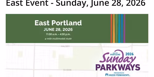 East Portland Sunday Parkways 6\/28\/2026 (11am\u20134pm(Ventura Park 460 SE 113th Ave, Portland, OR 97216)