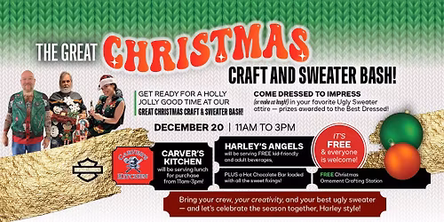The Great Christmas Craft & Sweater Bash!